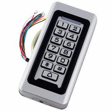Clavier metal autonome controle acces 12v 24v 125KHZ 13.56MHz WIEGAND 26 ip68 ECLATS DESTOCKAGE