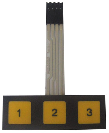 Clavier souple 3 touches connecteur 3 points (2.54mm) CS3T ECLATS DESTOCKAGE