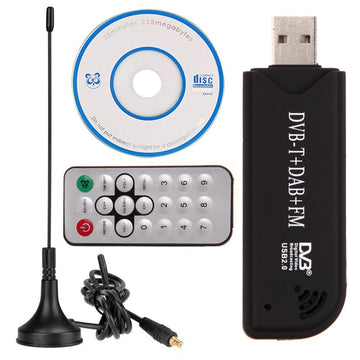 Clé TNT usb hd récepteur tuner DVB HDTV terminal reception decodeur television telecommande antenne ECLATS DESTOCKAGE