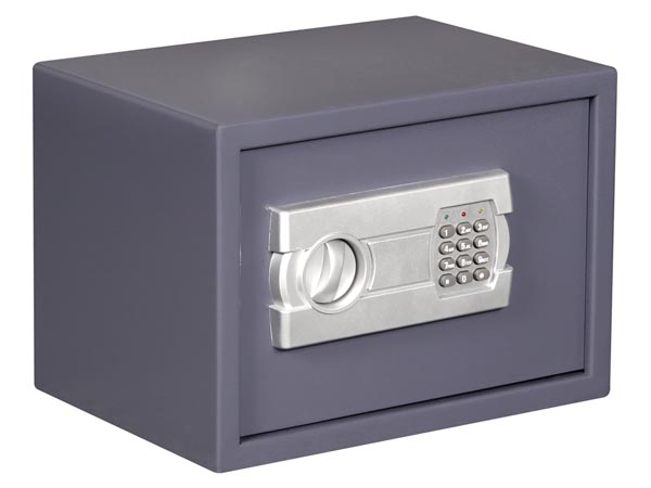 Coffre fort de securite clavier code electronique 35 x 25 x 25 cm gris bg90007 ECLATS DESTOCKAGE