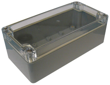 Coffret etanche abs coffre boitier boite 160x80x55mm g368c couvercle transparent entretoises ECLATS DESTOCKAGE