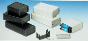 Coffret metallique aluminium noir 160x85.8x36.9mm coffre boite boitier alu hatekal 23e29 ECLATS DESTOCKAGE