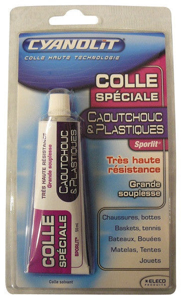 Colle caoutchouc et plastique cyanolit speciale plastique et caoutchouc qusporlit ECLATS DESTOCKAGE