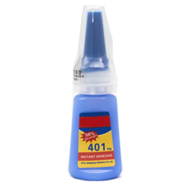 Colle instantanée 401 20gr cyanoacrylate transparente pour plastique pvc cuir bois ceramique ECLATS DESTOCKAGE