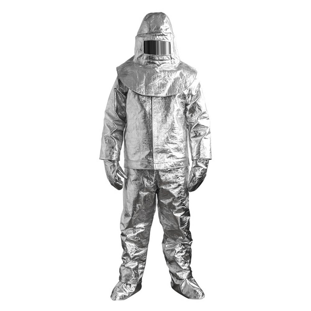 Combinaison aluminium protection 1000° + casque gant protege chaussure en 531 ECLATS DESTOCKAGE