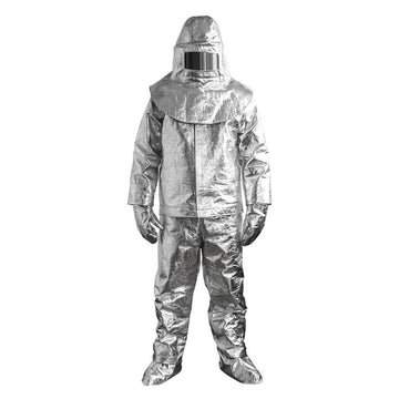 Combinaison aluminium protection 1000° + casque gant protege chaussure en 531 ECLATS DESTOCKAGE