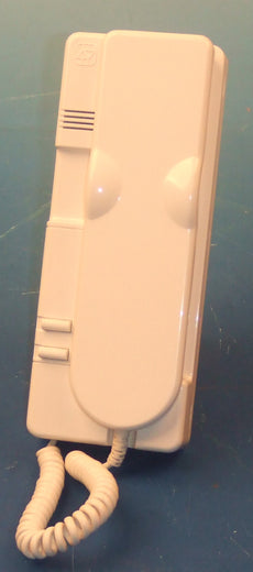 Combine interphone (blanc) pour portier extel 1050a 2 boutons poussoirs contact sec