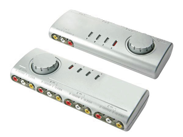 Commutateur audio video 4 entrees 1 sortie vms4n vcr vidéodisque récepteur satellite caméscope tv ECLATS DESTOCKAGE
