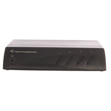 Commutateur audio video manuel 4 ports sequenceur repartiteur hqsw-av210 - ECLATS DESTOCKAGE