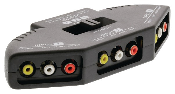 Commutateur audio video rca 3 voies 6 a coupleur 3 canaux repartiteur - ECLATS DESTOCKAGE