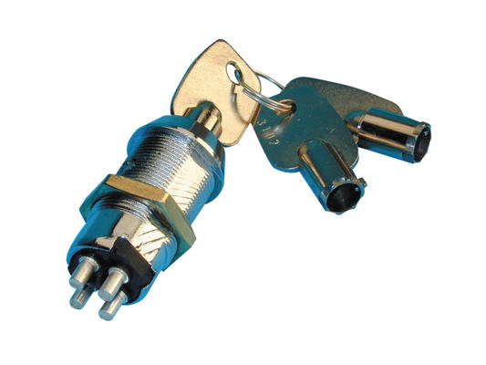 Commutateur momentane serrure clé electrique a pompe impulsions 3 clefs code 1007,1008,1009,1010 ECLATS DESTOCKAGE