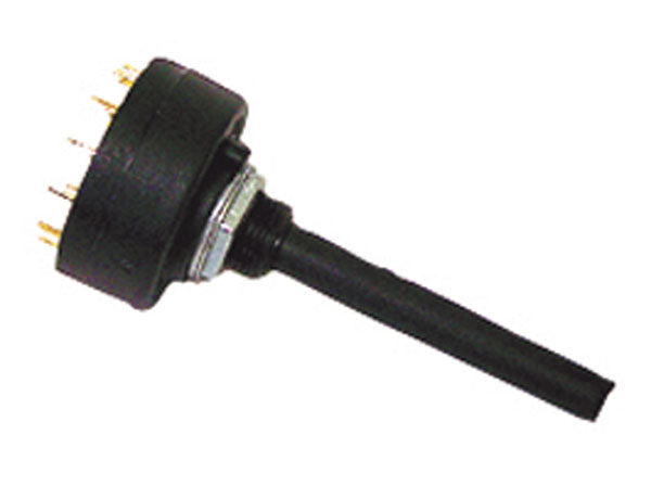 Commutateur rotatif ci 1x12 positions percage 10mm non court-circuitant pour circuit imprimé ECLATS DESTOCKAGE