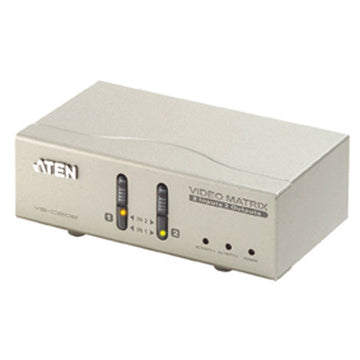 Commutateur vidéo audio 2 port matrix switch at-vs0202 aten ECLATS DESTOCKAGE