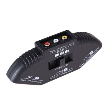 Commutateur video audio repartiteur rca 3 voies 6 a coupleur 3 canaux - ECLATS DESTOCKAGE