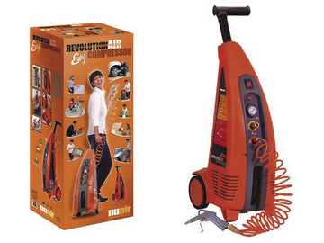 Compresseur easy 1.5 ch 1000w pression 8 bar tuyau spirale pistolet air débit 195 litres/min ECLATS DESTOCKAGE
