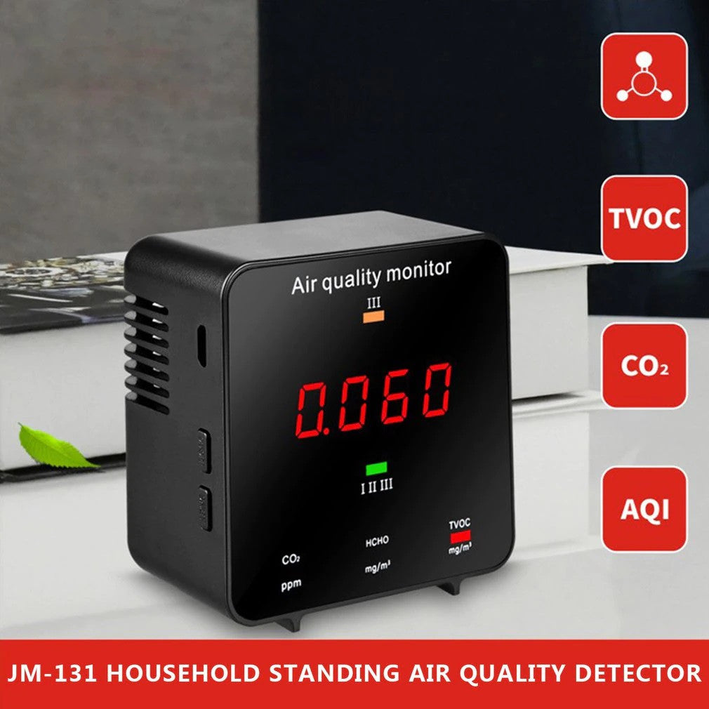 Compteur de CO2 Portable testeur capteur d'humidité température qualité de l'air détecteur dioxyde ECLATS DESTOCKAGE