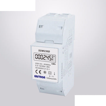 Compteur de courant alternatif digital wattmetre avec affichage blanc monophasé 80a 2 modules 220v ECLATS DESTOCKAGE