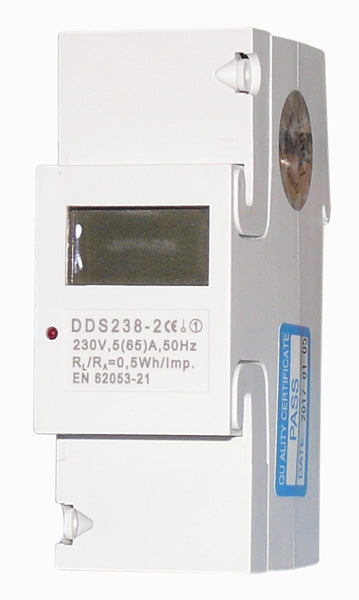 Compteur de courant alternatif digital wattmetre DDS238-2 affichage noir monophasé 2 modules 220v ECLATS DESTOCKAGE