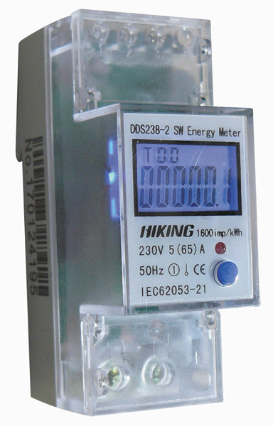 Compteur de courant alternatif digital wattmetre DDS-238-2 S affichage bleu monophasé 2 modules 220v ECLATS DESTOCKAGE