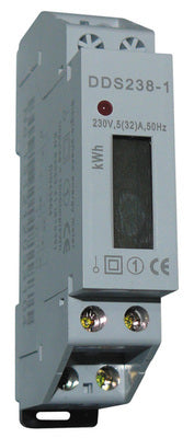 Compteur electrique d energie wattmetre monophase rail din 220v 1 phase indicateur consommation kwh ECLATS DESTOCKAGE