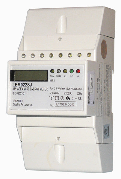 Compteur energie 400v triphasé rail din wattmètre 3 phases + neutre ECLATS DESTOCKAGE