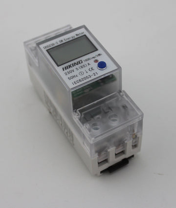 Compteur horaire energie 240v rail din kwh wattmetre monophasé 80a 2 modules 220v 230v ECLATS DESTOCKAGE
