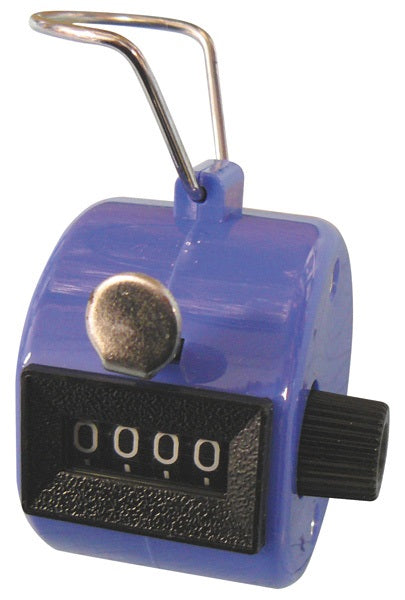 Compteur manuel bleu 4 chiffres comptage a main mécanique ECLATS DESTOCKAGE