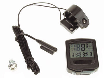 Compteur kilométrique vitesse ordinateur etanche bicyclette 15 fonctions horloge chronomètre bc15s velo velomoteur - ECLATS DESTOCKAGE
