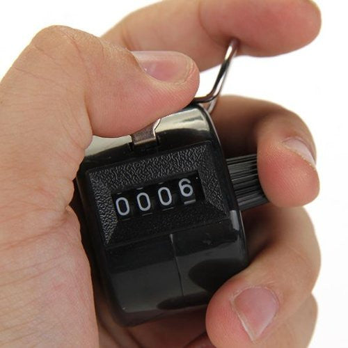 Compteur personne 4 chiffres manuel noir marchandise score ECLATS DESTOCKAGE