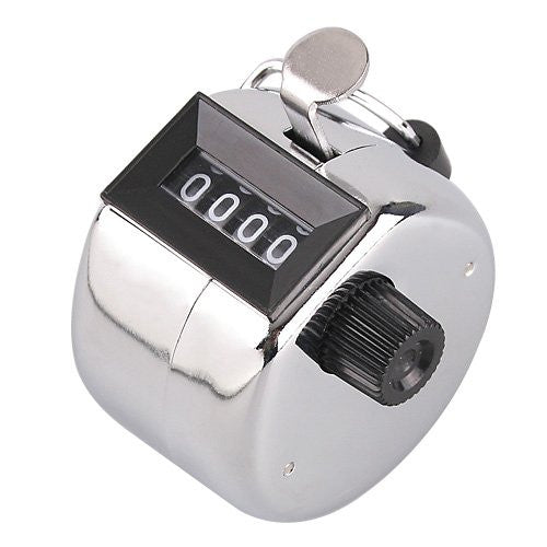 Compteuse bague argent metal personne poisson a main 4 chiffres bouton rotatif ECLATS DESTOCKAGE