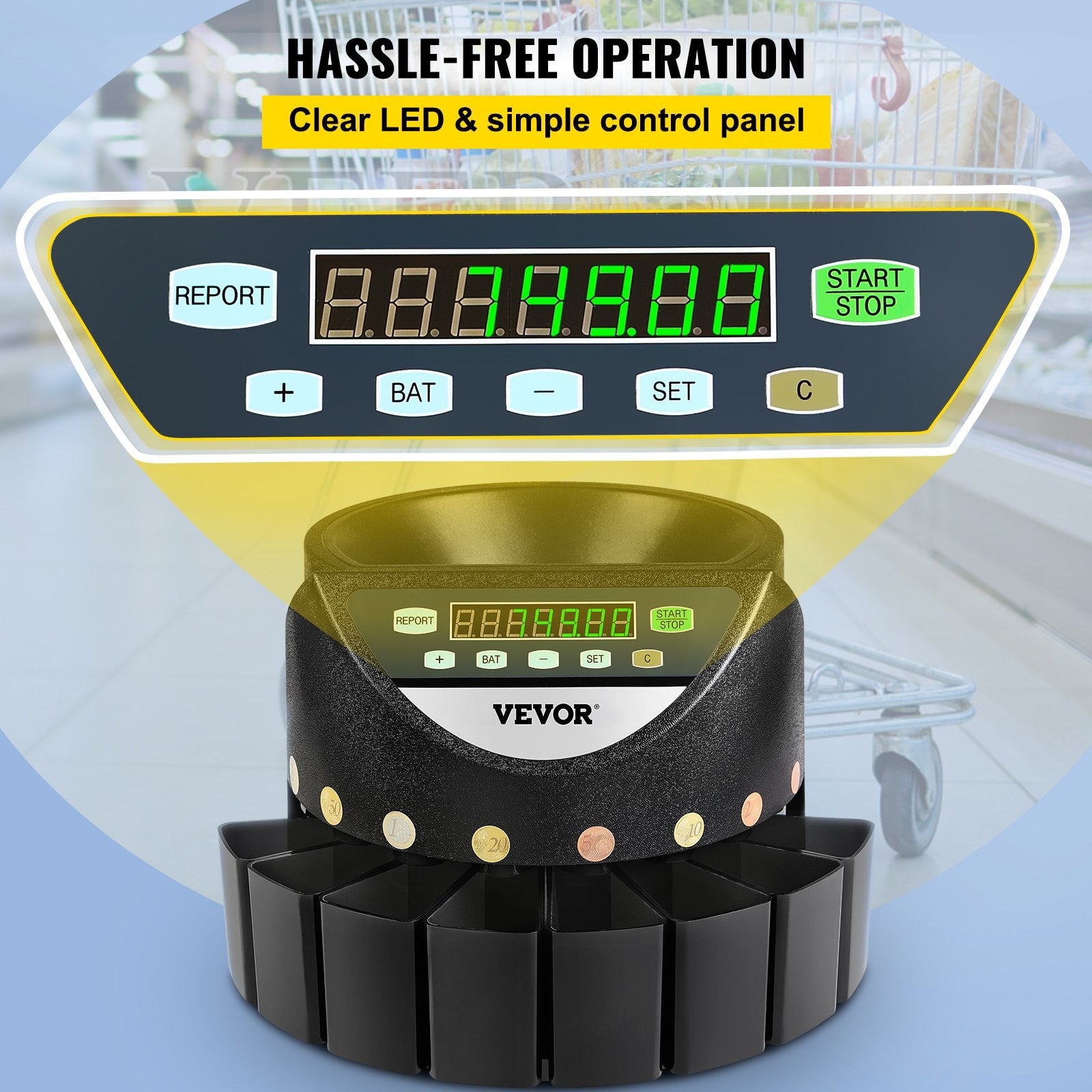 Compteuse trieur euro piece comptage safescan compatible monnaie ECLATS DESTOCKAGE