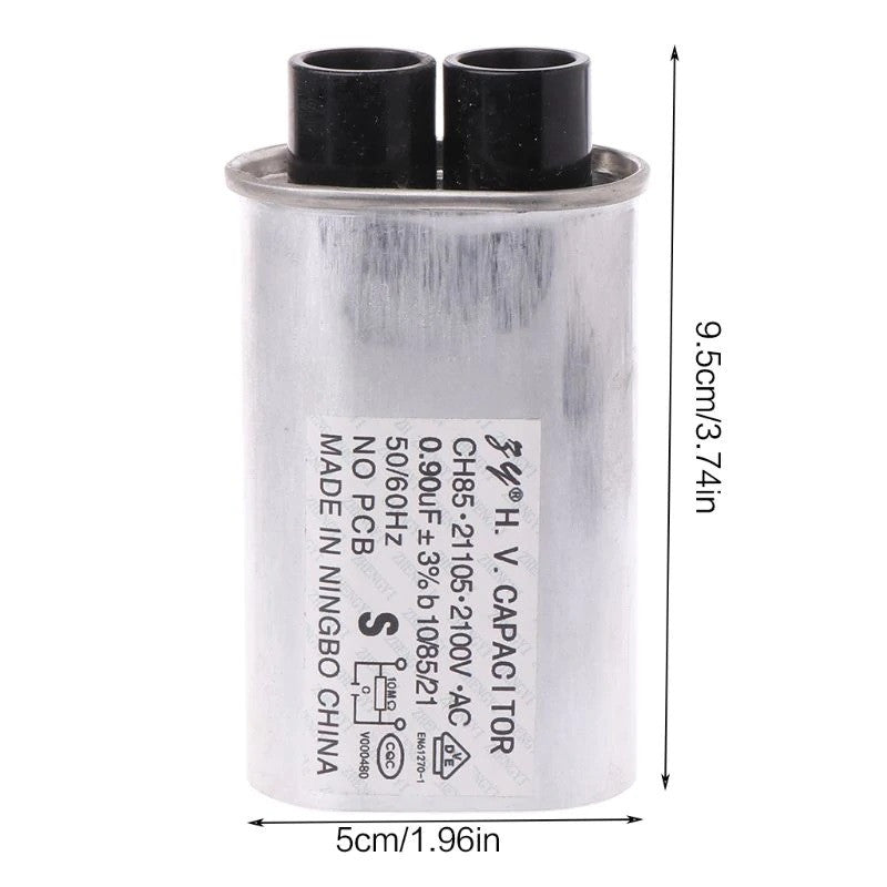 Condensateur 0.9mf 0.90mf 0.9 uf 0.90 mf uf 0,91uF 0.95mf2100V ch85 micro-ondes Whirlpool Midea Galanz Haier ECLATS DESTOCKAGE