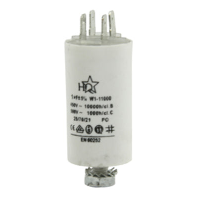 Condensateur 1µf 1 mf 1 µf micro farad 400v 450v 500v condo demarrage moteur cosse faston - ECLATS DESTOCKAGE