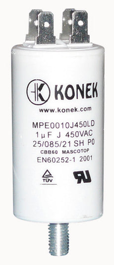 Condensateur 1 mf 1mf micro farad 450v CBB60 condo demarrage moteur cosse w1-11000