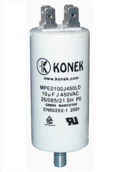 Condensateur 10mf 10 mf 400v 450v 500v cbb60 condo demarrage moteur cosse am - ECLATS DESTOCKAGE