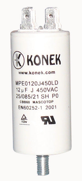 Condensateur 12mf 12 mf micro farad 450v cbb60 50/60 hz w1-11012 condo demarrage moteur cosse am - ECLATS DESTOCKAGE