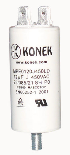 Condensateur 12mf 12 mf micro farad 450v cbb60 50/60 hz w1-11012 condo demarrage moteur cosse am