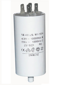 Condensateur 14UF 14mf 14 mf uf micro farad 400v 450v 500v cbb60 condo demarrage moteur cosse am