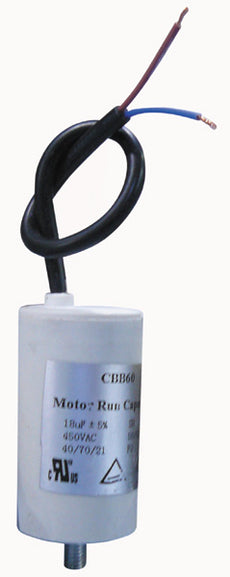 Condensateur 18mf 18 mf micro farad cbb60 450v condo demarrage moteur condo à fil m8