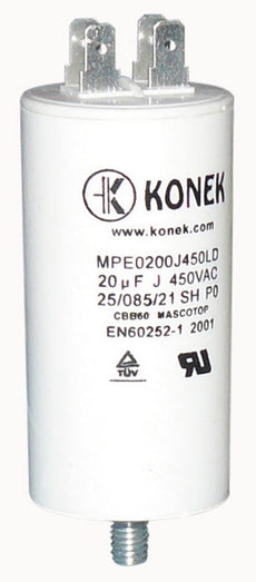 Condensateur 20mf 20 mf micro farad 450v 50/60 hz BFC51 cbb60 9210028B5 (BRANDT) cosse am
