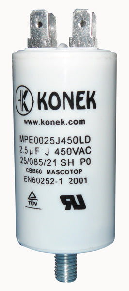 Condensateur 2.5µf 2,5mf 2.5 mf uf micro farad 400v 450v 500v condo demarrage moteur cbb60 - ECLATS DESTOCKAGE