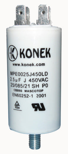 Condensateur 2.5µf 2,5mf 2.5 mf uf micro farad 400v 450v 500v condo demarrage moteur cbb60