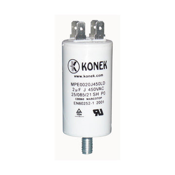 Condensateur 1.5µf 1.5mf 450v ariston 65106541 50/60 hz condo cbb60 demarrage moteur cosse