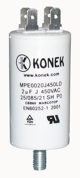 Condensateur 2mf 2 mf uf micro farad 450v cbb60 condo demarrage moteur cosse am - ECLATS DESTOCKAGE