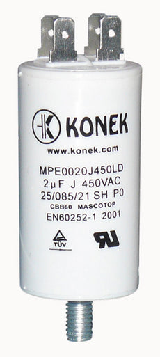 Condensateur 2mf 2 mf uf micro farad 450v cbb60 condo demarrage moteur cosse am