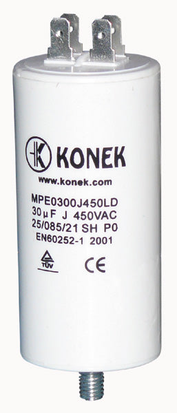 Condensateur 30mf 30 mf micro farad 450v 50/60 hz CBB60 w1-11030 condo demarrage moteur cosse - ECLATS DESTOCKAGE