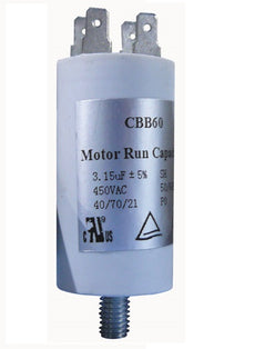 Condensateur 3.15mf 3.15 mf uf 400v 450v cbb60 scholtes condo demarrage moteur cosse