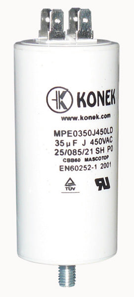 Condensateur 35mf 35 mf micro farad 450v 50/60 hz condo demarrage moteur cosse am cbb60 - ECLATS DESTOCKAGE