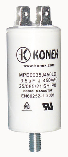 Condensateur 3.5mf 3.5 mf micro farad 450v double cosse faston condo demarrage moteur CBB60