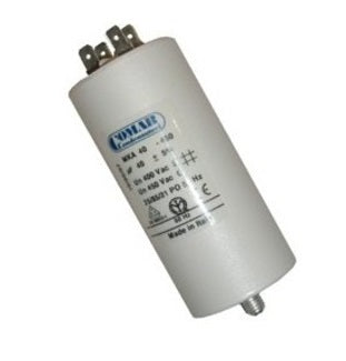 Condensateur 40µf de marche démarrage moteur cosse DUCATI série 4-16-10 et 4-16-17s 40 mf µf micro farad 450v - ECLATS DESTOCKAGE